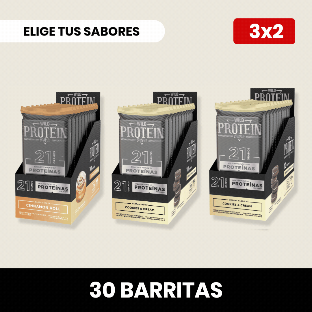 Pack 3 x Barritas Wild Protein Pro ELIGE TU SABOR