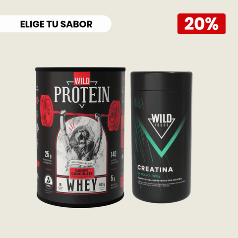 Pack Whey Protein + Creatina ELIGE TU SABOR