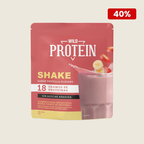 Shake en polvo sabor Frutilla Plátano 1 kg