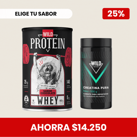 Pack Whey Protein + Creatina ELIGE TU SABOR