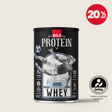 Wild Protein Whey Sabor Neutro 653 g