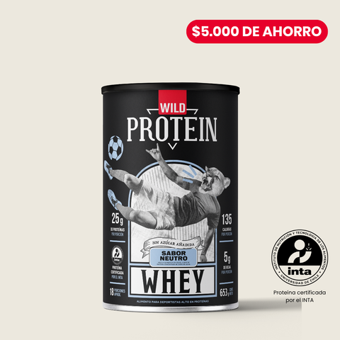 Wild Protein Whey Sabor Neutro 653 g