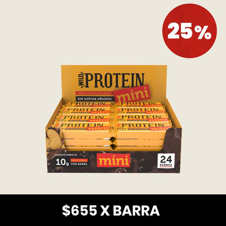 Wild Protein Mini Chocolate Maní 24 unidades