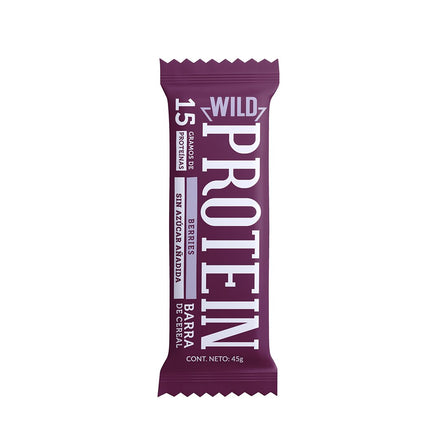 Barrita sabor berries 16 unidades Wild Protein