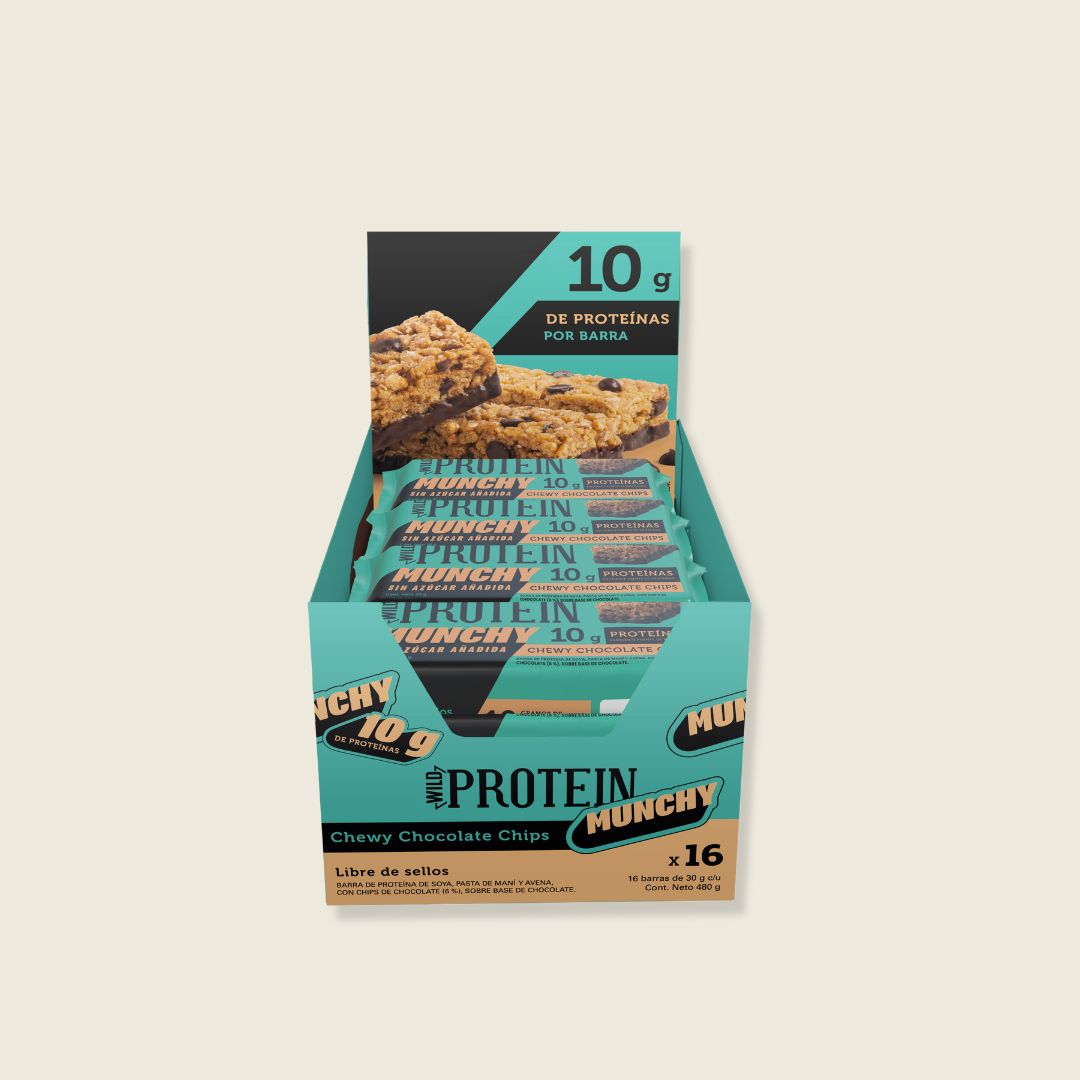 Wild Protein Munchy Chocolate Chips 16 unidades