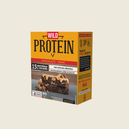 Wild Protein Chocolate Maní 5 unidades