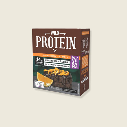 Wild Protein Vegana Chocolate Naranja 5 unidades