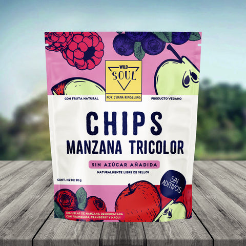 Chips Sabor Manzana Tricolor 20g Wild Soul
