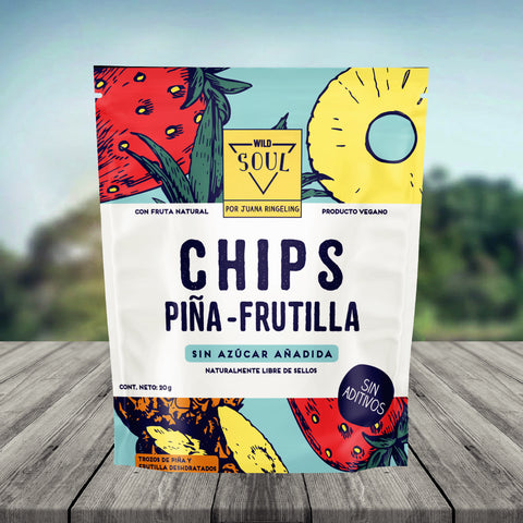 Chips Sabor Piña y Frutilla 20g Wild Soul