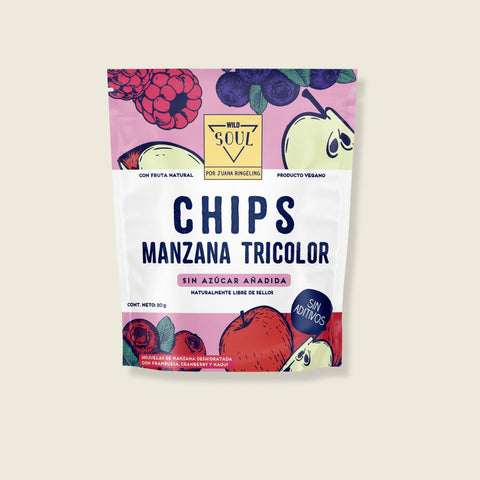 Chips Manzana Tricolor 20 g