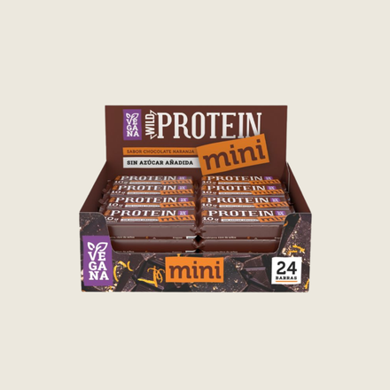 Wild Protein Mini Chocolate Naranja 24 unidades