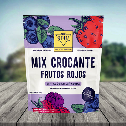 Mix Crocante Frutos Rojos 20g Wild Soul
