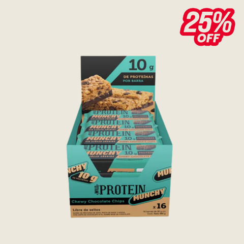 Wild Protein Munchy Chocolate Chips 16 unidades