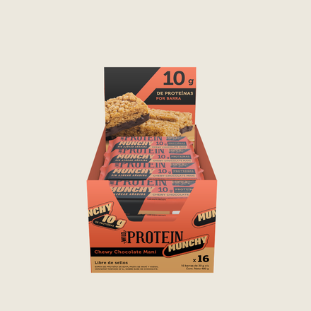 Wild Protein Munchy Chocolate Maní 16 unidades