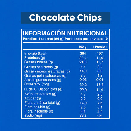 Wild Protein The Cookie Chocolate Chips 10 unidades