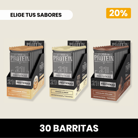 Pack 3 x Barritas Wild Protein Pro ELIGE TU SABOR