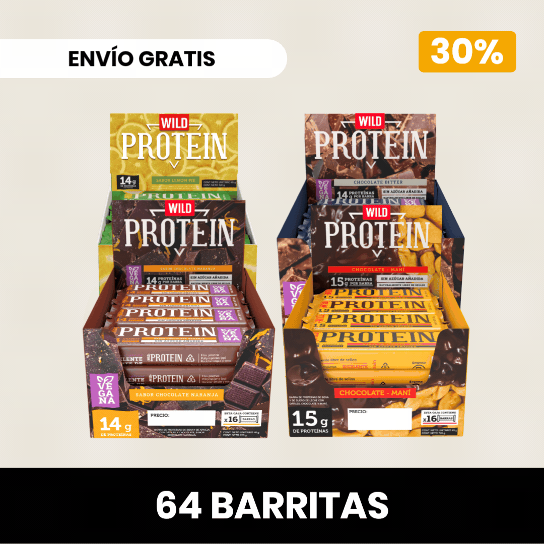 Pack 4 x Barritas Wild Protein ELIGE TU SABOR