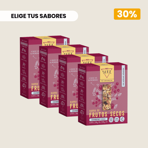 Pack 4 x Barritas Frutos Secos ELIGE TU SABOR