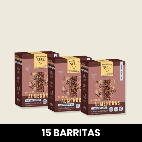 Pack 3 x Barritas frutos secos cacao nibs (5 uds.)