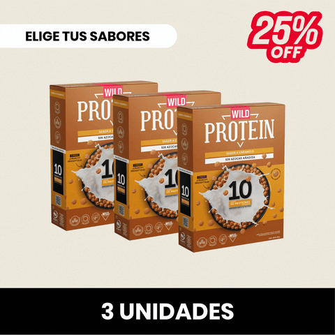 Pack 3 x Cereal Wild Protein ELIGE TU SABOR