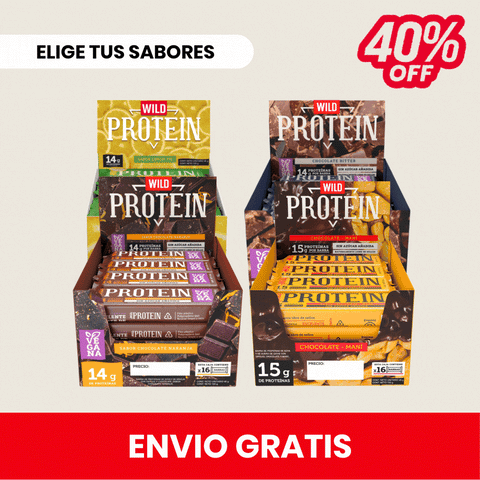 Pack 4 x Barritas Wild Protein ELIGE TU SABOR