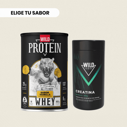 Pack Whey Protein + Creatina ELIGE TU SABOR