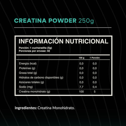 Creatina en polvo 250g Wild Foods