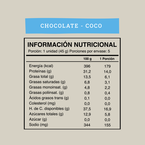 Wild Protein Vegana Chocolate Coco 5 unidades