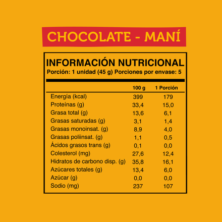 Wild Protein Chocolate Maní 5 unidades