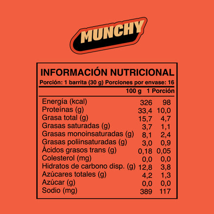 Barrita sabor chewy chocolate mani  16 unidades Wild Protein