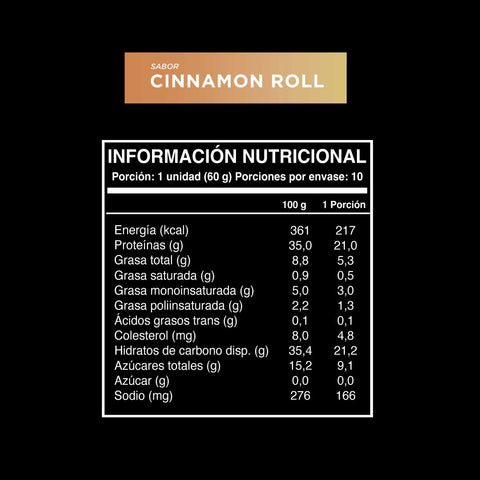 Barrita sabor Cinnamon Roll 10 unidades Wild Protein Pro