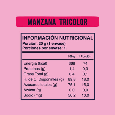 Chips Sabor Manzana Tricolor 20g Wild Soul