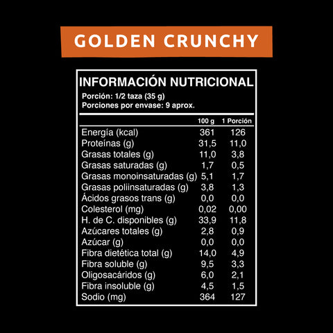 Granola Golden Crunchy 300 gr Wild Protein