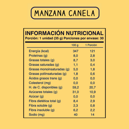 Soul Bar Manzana-Canela 30 unidades