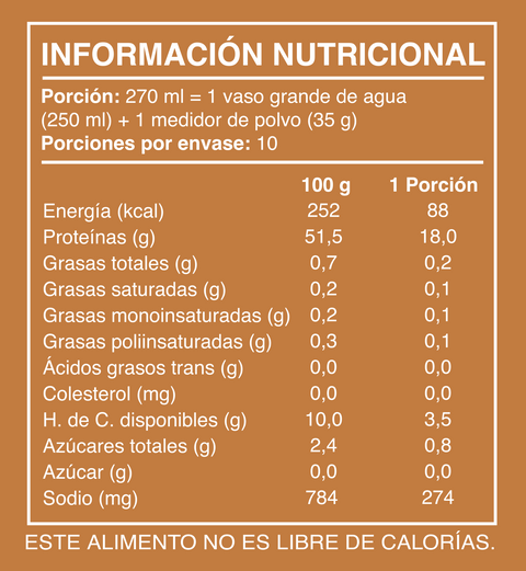 Shake en polvo sabor Manjar 350 gramos