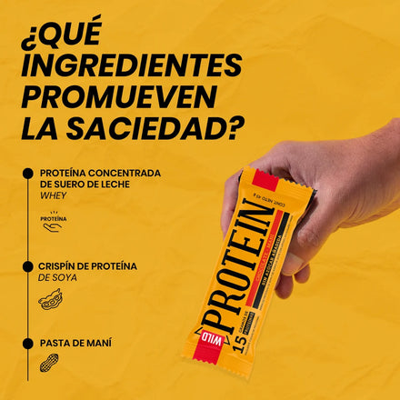 Wild Protein Chocolate Maní 5 unidades