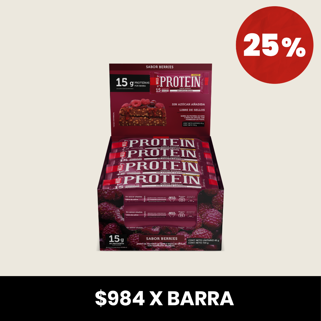 Wild Protein Berries 16 unidades