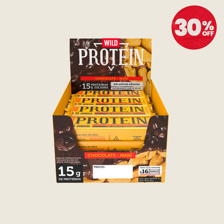 Wild Protein Chocolate Maní 16 unidades