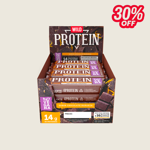 Wild Protein Vegana Chocolate Naranja 16 unidades