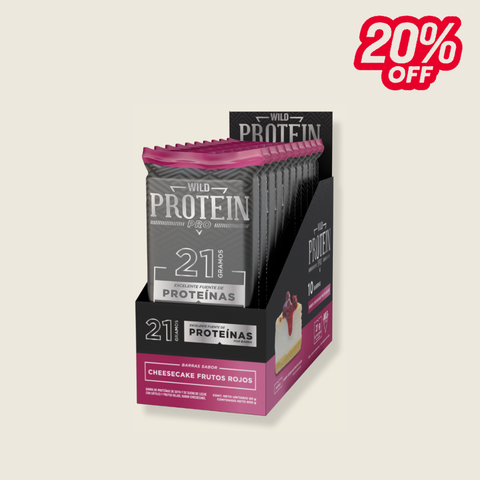 Barrita Wild Protein Pro Berries Cheesecake 10 unidades